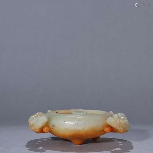 Hetian jade longnu ear plugSpecification: high 4 cm length 1...