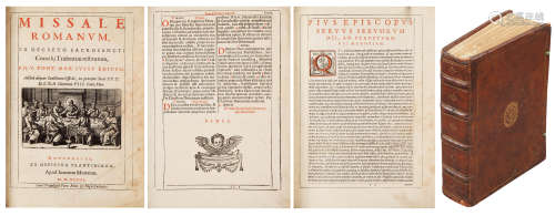 比利时安特卫普1598年Ioannem Moretum出版 罗马弥撒经 精装一册