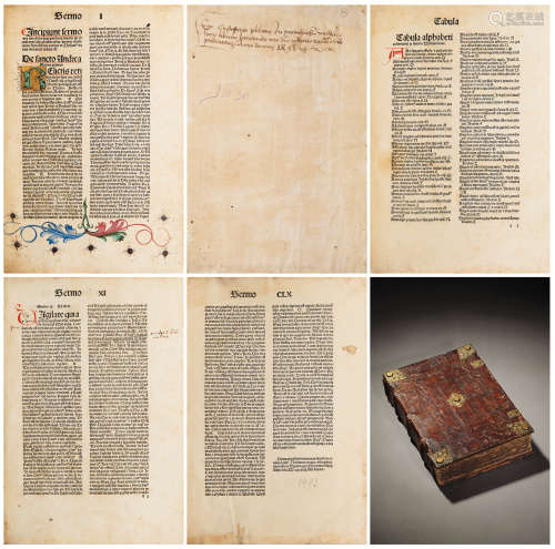 法国斯拉特斯堡1493年Martin Flach出版 摇篮本 圣徒布道知见汇编...