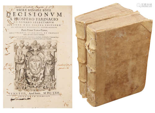 意大利威尼斯1622年Apud Iuntas出版 圣轮法院决议 精装二册