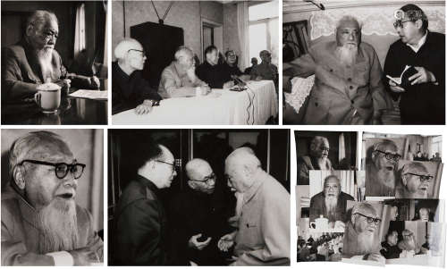 朱天民（1917-）摄胡厥文照片一组 现代 纸本 十八枚