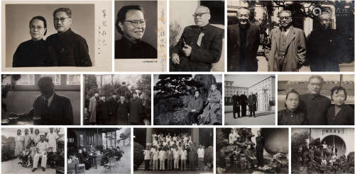 胡厥文（1895-1989）照片一组 20世纪五六十年代 纸本 二十四枚