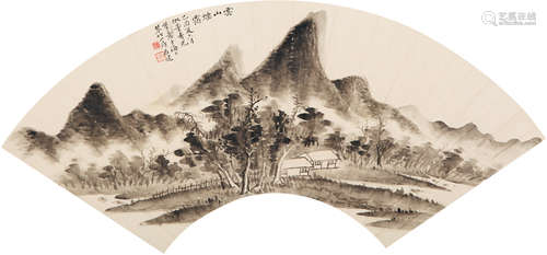 曹君健（1909-1986） 国画扇面 不详 纸本镜心 一张