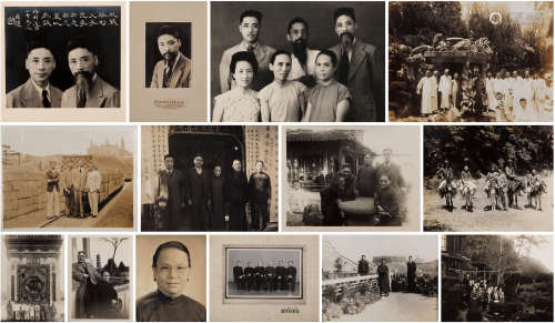 胡厥文（1895-1989）民国照片一组 民国 纸本 十六枚