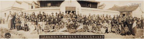 1936年上海中华圣公会圣彼得堂奋兴大会合影 1936年 纸本 一张带框