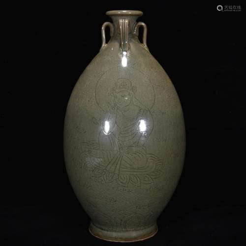 The kiln carved guanyin four bottles of 29 * 15 m