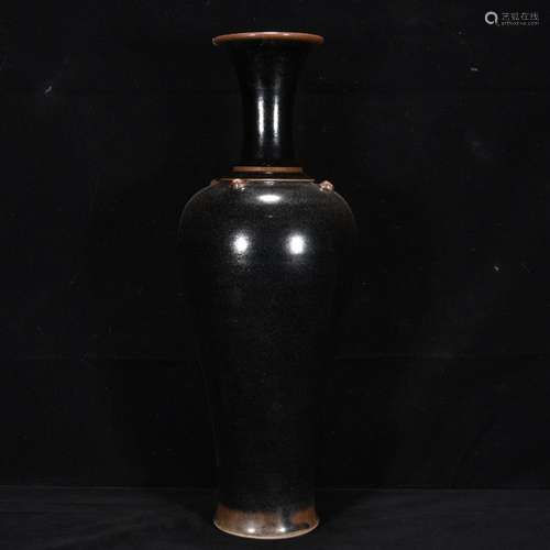 To build kilns black glaze bottle of 40 * 14 m