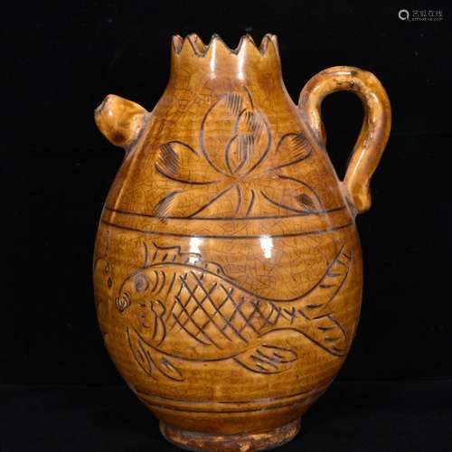 The kiln carved fish pot of 18 * 14 m