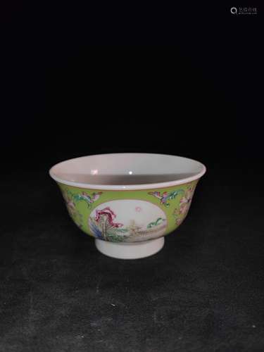 , pastel medallion landscape small bowl, can only sell