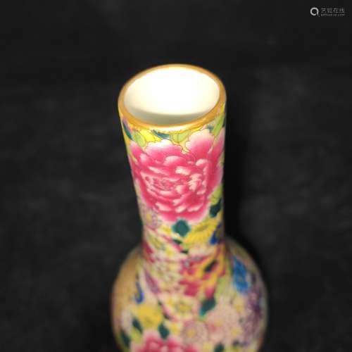 , enamel vase