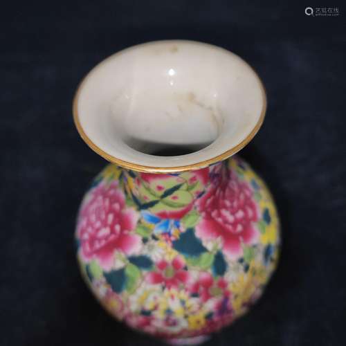 , enamel vase