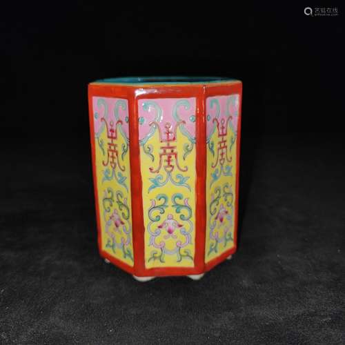 Around flowers, the colored enamel swastika eight side pen h...