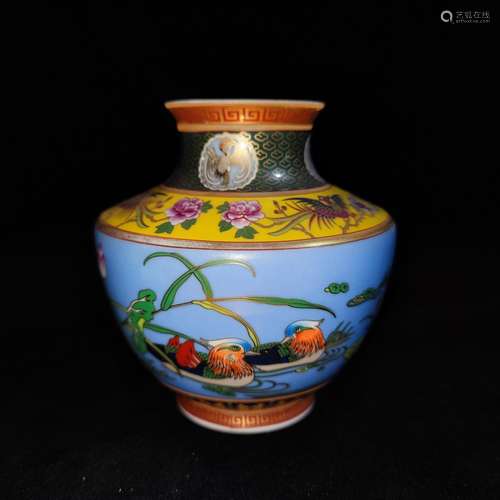 , enamel paint bottles, mandarin duck play lotus can only se...