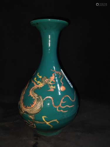 Five dragon bottle, Yin carving, can only sell