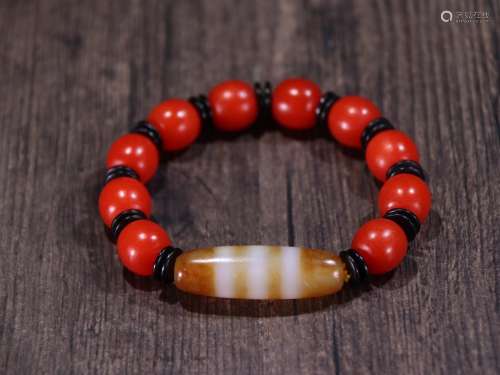 day red agate beads hand string bead collateral line.Specifi...