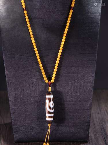 eyes day bead chain of beeswax.Specification: 0.49 cm beeswa...