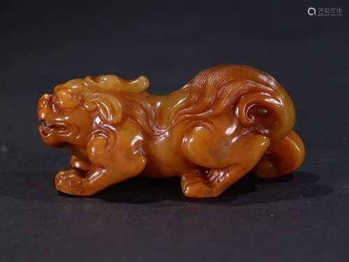 Shou tian benevolent carvings.Specification: length 8.96 cm ...