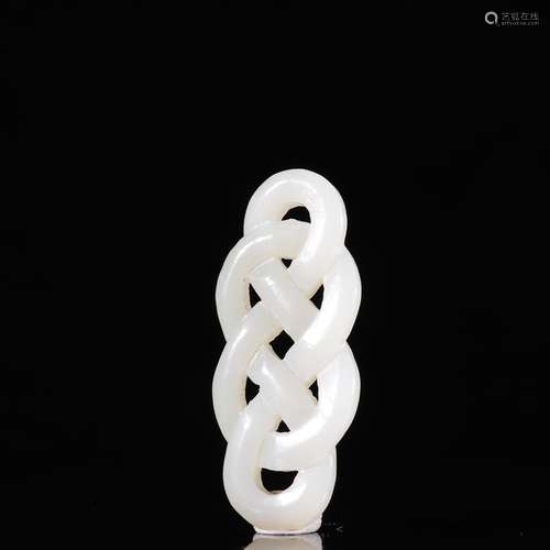 Hetian jade knot hangedSpecification: high 6.4 2.7 0.65 cm t...