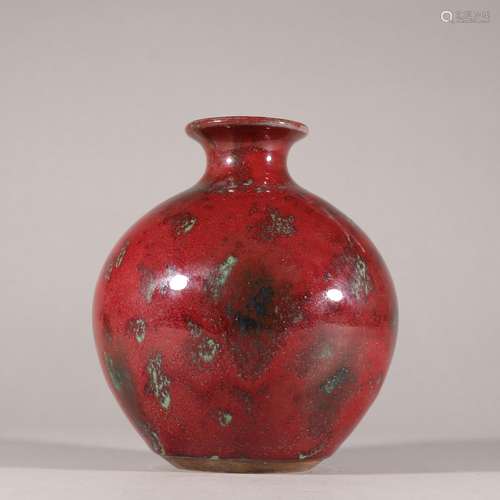 Red glaze lang drum abdomen bottlesSpecification: high 17.5 ...