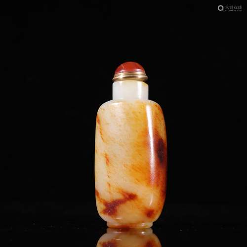 Hetian jade seed makings stone snuff bottlesSpecification: h...