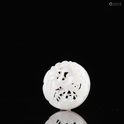 Hetian jade crane live widgetsSpecification: 5.3 by 1.05 cm ...