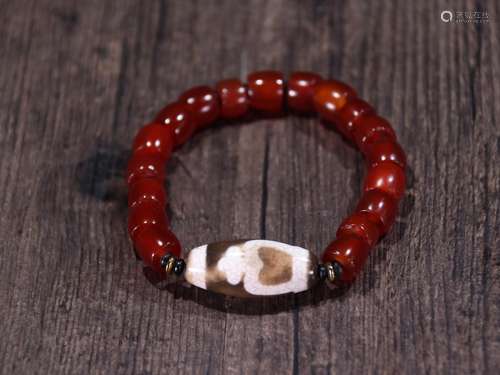 top to pure vase days red agate beads hand string.Specificat...