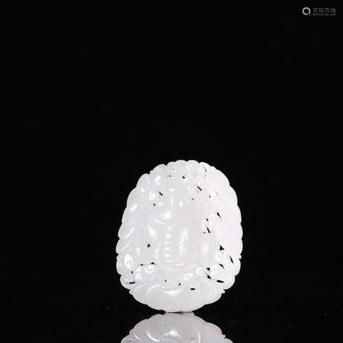 Hetian jade spittor pendantSpecification: high 5.3 4.6 0.75 ...