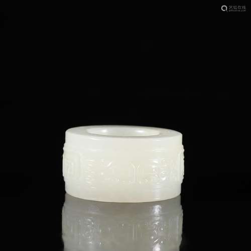 Hetian jade beast grain BanZhiSpecification: high 2 wide dia...