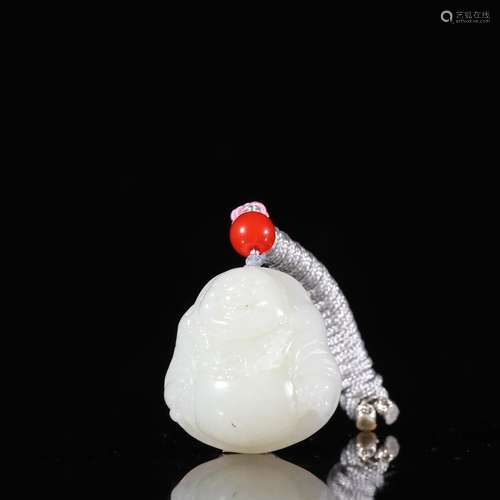 Maitreya hetian jade pendantSpecification: high 3.3 3.2 1.35...