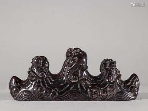 Rosewood therefore longshan four pen rack furnishing article...