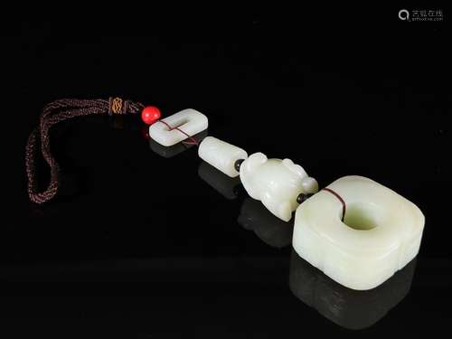 Hetian jade benevolent jade cong widgetsSpecification: 5.8 5...