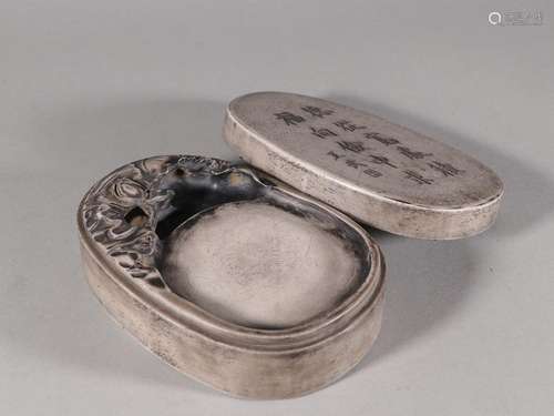 "Four cover inkstone stone Bai Duan poetrySpecification...