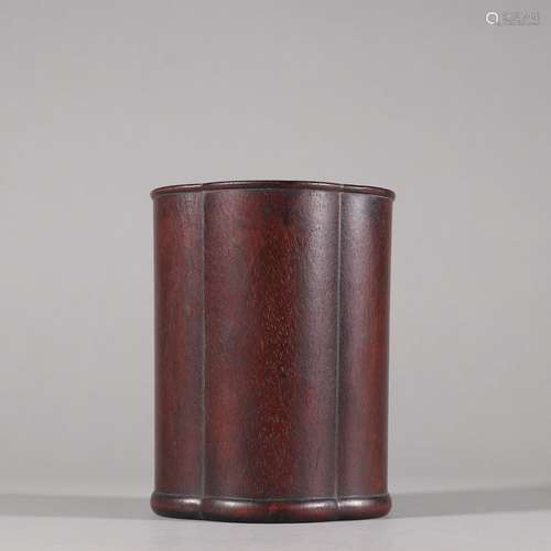 Rosewood lozenge four pen containerSpecification: high 12.5 ...