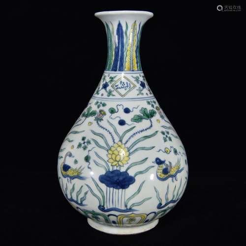 Zhengde yang grain okho spring bottle, colorful flowers and ...