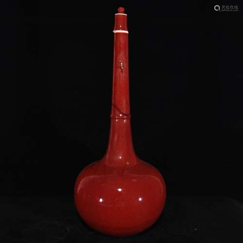 Red glaze flack, 55 x 23,