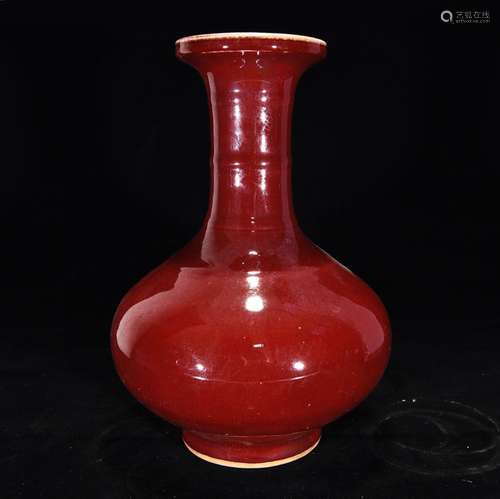 Red glaze bottle, 30.5 x 21,