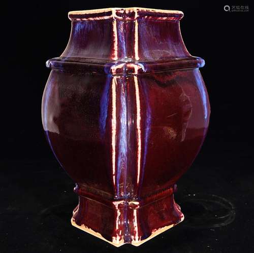 Variable glaze vase, 32.5 x 24,