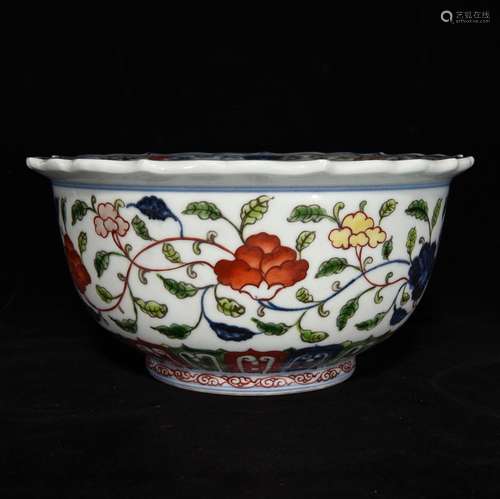 Blue and white color around flowers green-splashed bowls, 11...