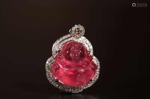 jog platinum diamond peach pink tourmalines maitreyaSize: 2....