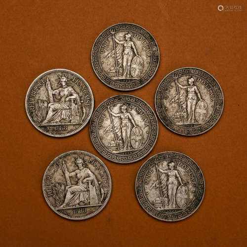 古代銀幣 六枚