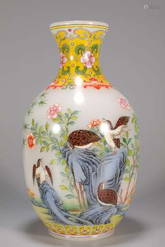 Feeder birds and flowers of the reward bottleSize: 10.5 x 18...