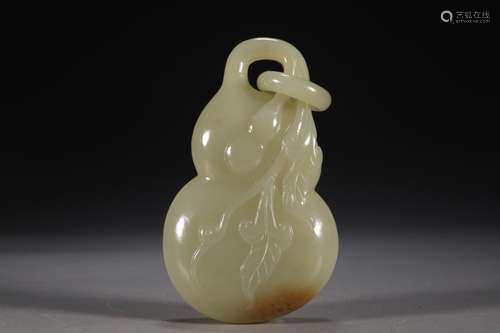 Hetian jade prose gourd cover boxSize: 8.8 * 5.4 * 2.2 cm we...