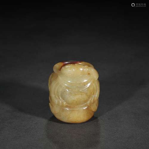 Ancient: hetian jade fairy water jar jarSpecification: long ...