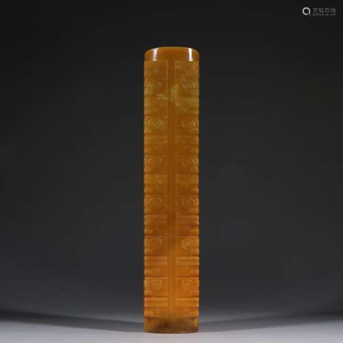 Liangzhu culture Huang Yuyu brownSpecification: long 35 cm w...