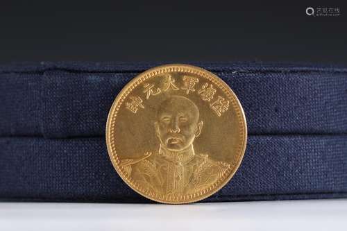 "Zhang zuolin" pure gold COINS: fifteen yearsSpeci...