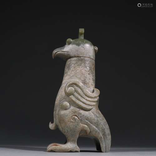 Ancient jade birds bottlesSpecification: 19.5 cm high 9.5 cm...