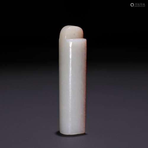 Hetian jade seed makings yi tube.Specification: long and 7.1...