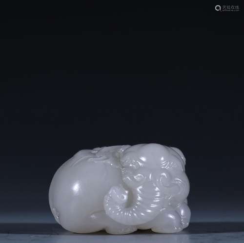 Hetian jade, seed makings seal hou worship the piecesSpecifi...