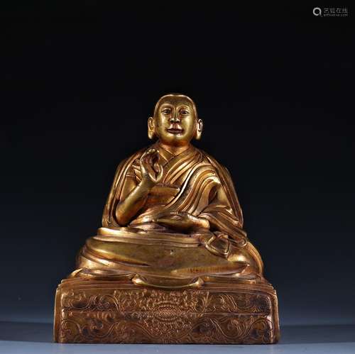 , copper guru Buddha statuesSpecification: high 15.7 cm long...