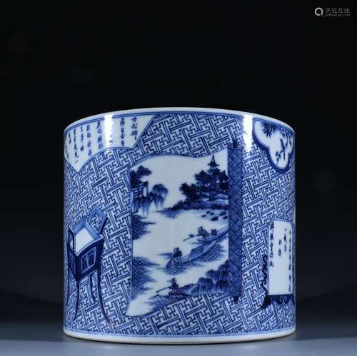 Blue and white window: "landscape character" for g...